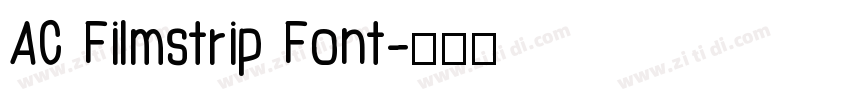 AC Filmstrip Font字体转换